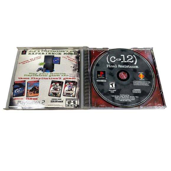 C-12: Final Resistance (Sony PlayStation 1, 2002) Authentic, CIB, Tested - Picture 2 of 3